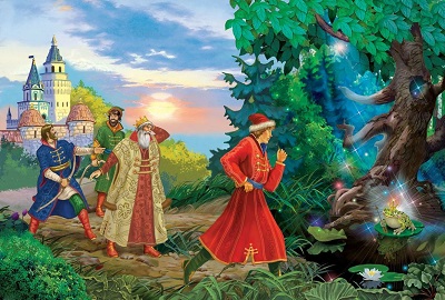 Иван царевич пошел искать свою стрелу в болото
