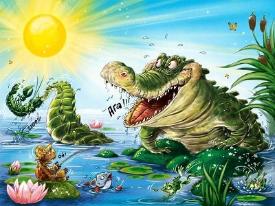Крокодил глотает солнце